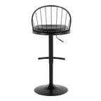 Riley - Farmhouse Adjustable Height Barstool With Swivel (Set of 2)