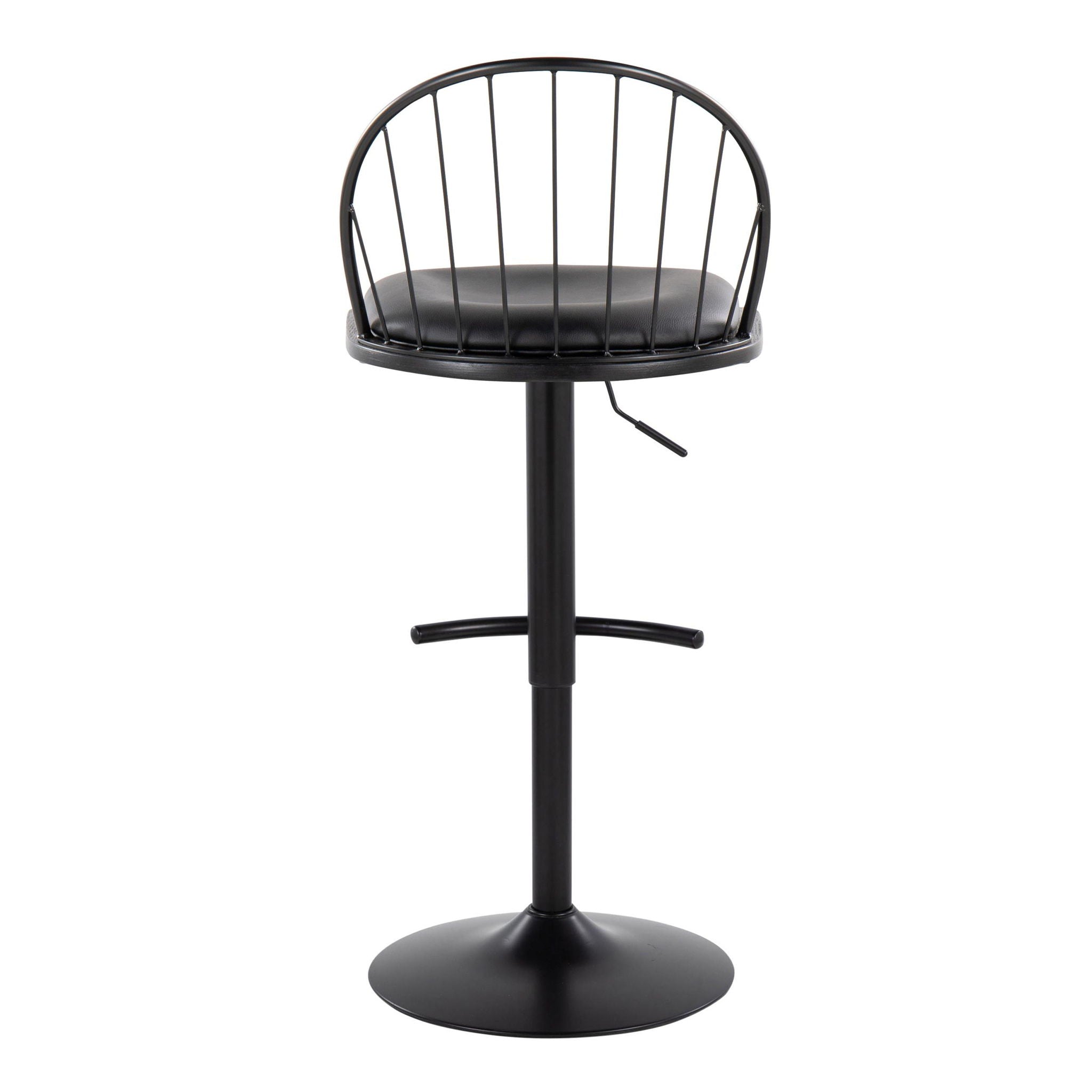 Riley - Farmhouse Adjustable Height Barstool With Swivel (Set of 2)