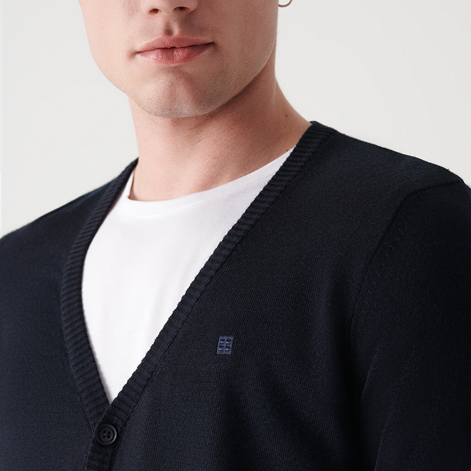 Button-Up Cardigan // Navy Blue