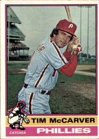 Tim McCarver Autographed 1976 TOPPS Card #502 Phillies 183460