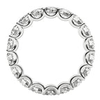 Round Cut Lab Grown Diamond Eternity Ring in 14k White Gold (2 cttw FG/VS2)