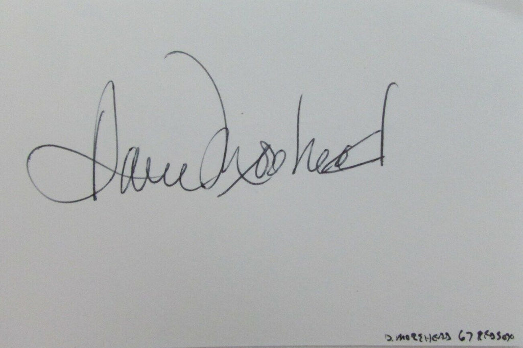 Dave Morehead 1967 Boston Red Sox Signed 3x5 Index Card with 5x7  Photo 158527