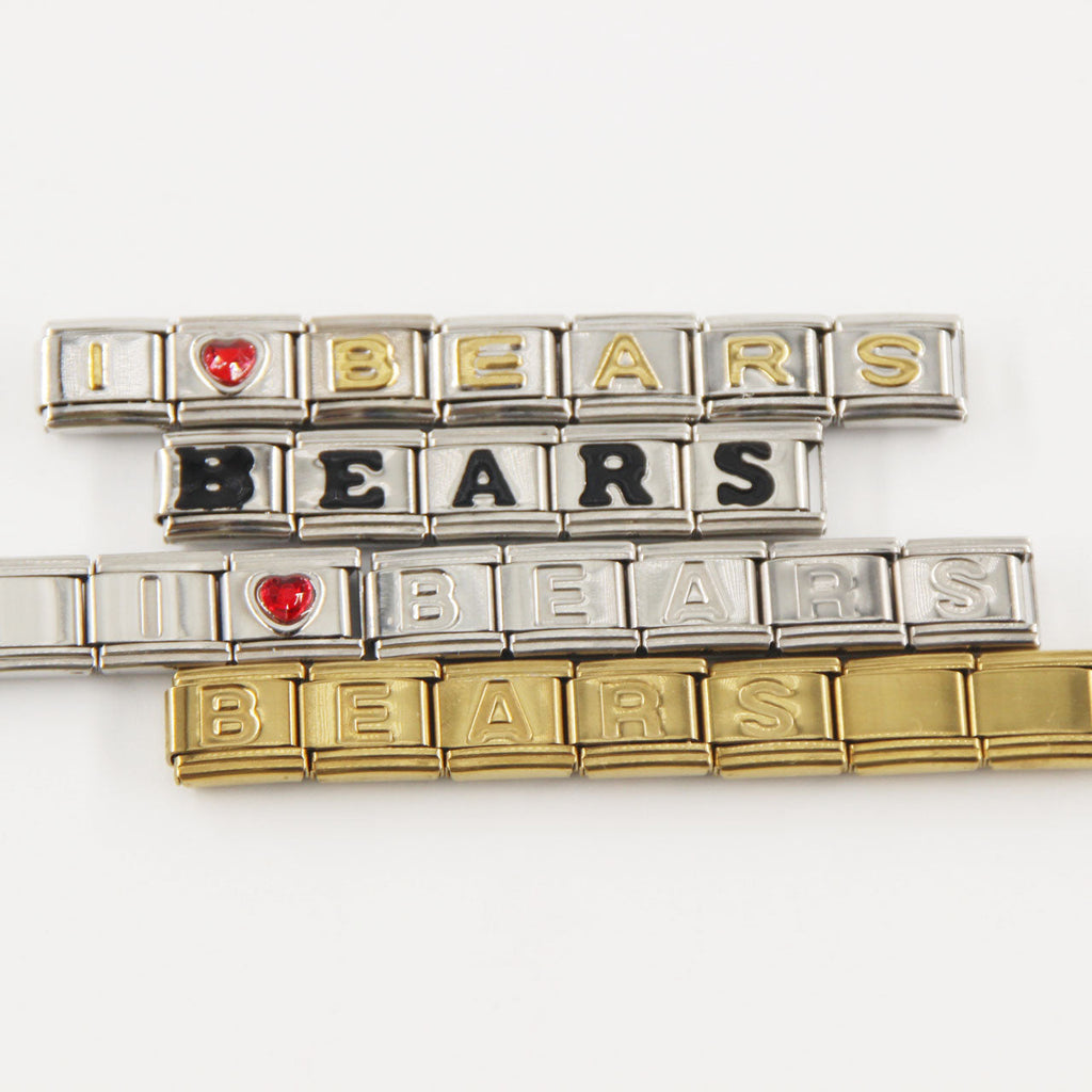 Chicago Bears Italian Charm Bracelet – Perfect Valentine’s Day, Holiday & Any Occasion Gift for Fans
