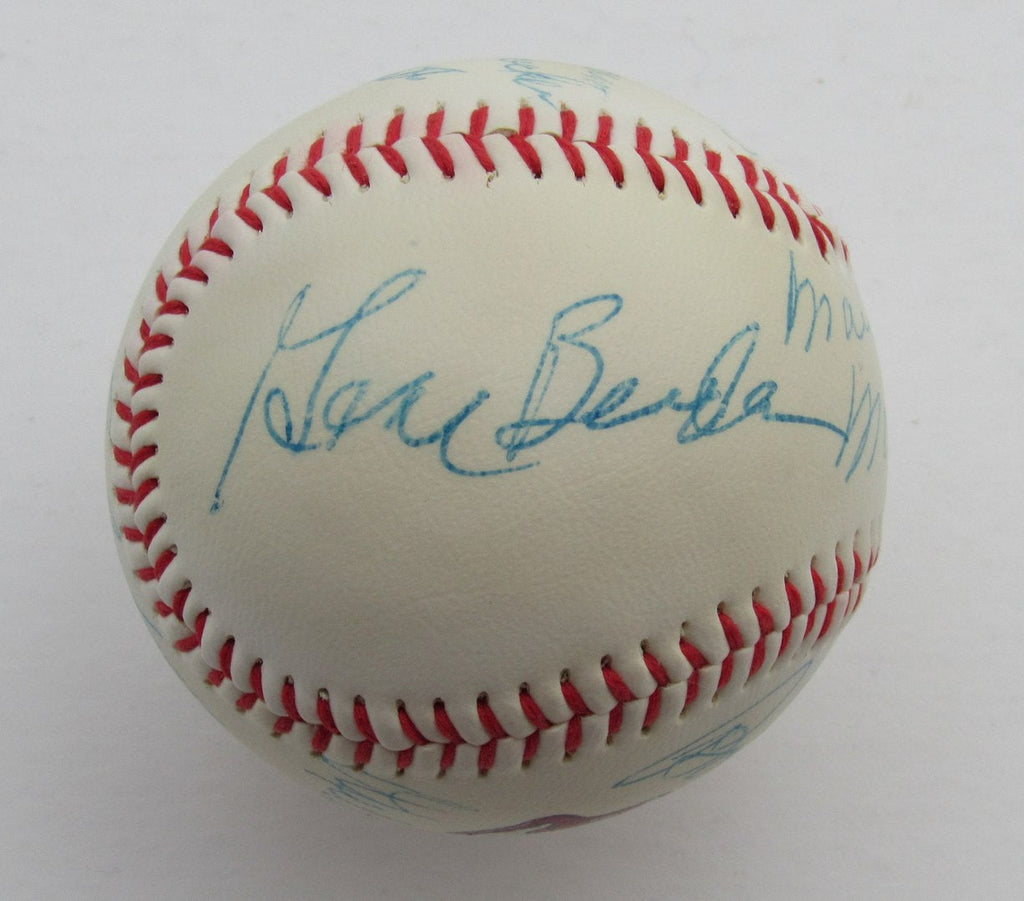 Cleveland Indians Team Autographed by 15 Players Indians Logo Baseball 180626