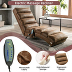 Massage Chaise Lounge Indoor, Ergonomic Electric Massage Lounger