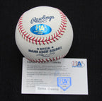 Spike Owen Signed/Auto Yankees 100th OML Baseball MAB 187075