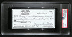Johnny Unitas HOF Signed/Auto 2001 Bank Check Colts PSA/DNA MINT 9 192613