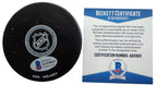 Milt Schmidt HOF Autographed/Inscribed Boston Bruins Hockey Puck Beckett 181051