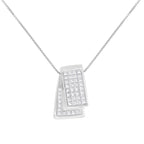 14KT White Gold Diamond Box Pendant Necklace (1 cttw, H-I Color, SI2-I1 Clarity)