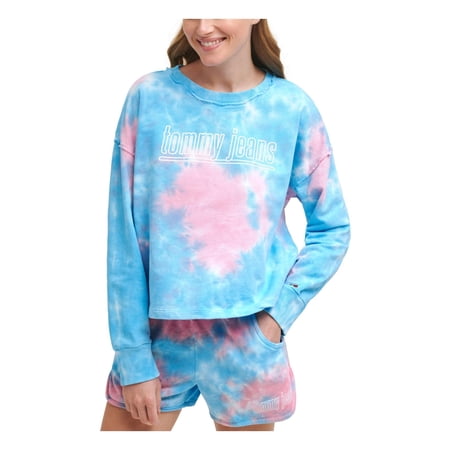 Tommy Jeans Womens Logo Tie Dye Sweatshirt