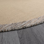 Jute Sisal Round Rug // Beige + Brown