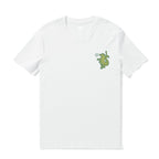 Hawaiian Tee For Men Backyard Beach Party By Loindaflow Tee Crew Neck 100% Cotton - WHITE