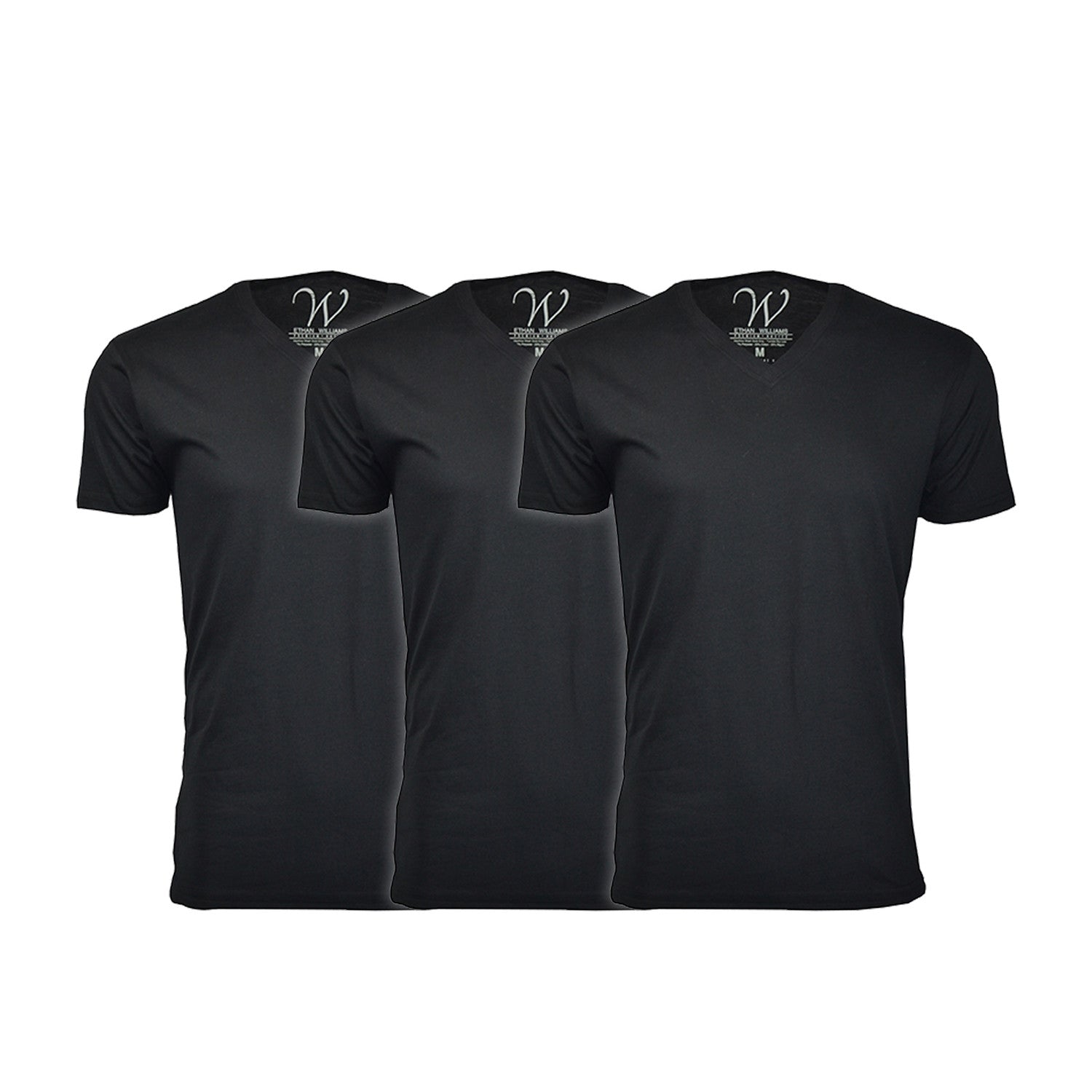 Ultra Soft Sueded V-Neck // Black // Pack of 3