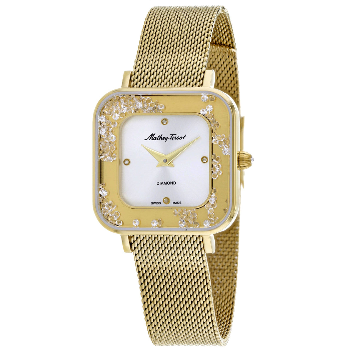 Mathey Tissot Women's Gemina Silver Dial Watch - D984SPYI