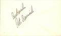 Pete Burnside Giants/Tigers/Orioles Signed/Autographed 3x5 Index Card 162511