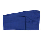 Windowpane Wool 2 Button Suit  // Blue