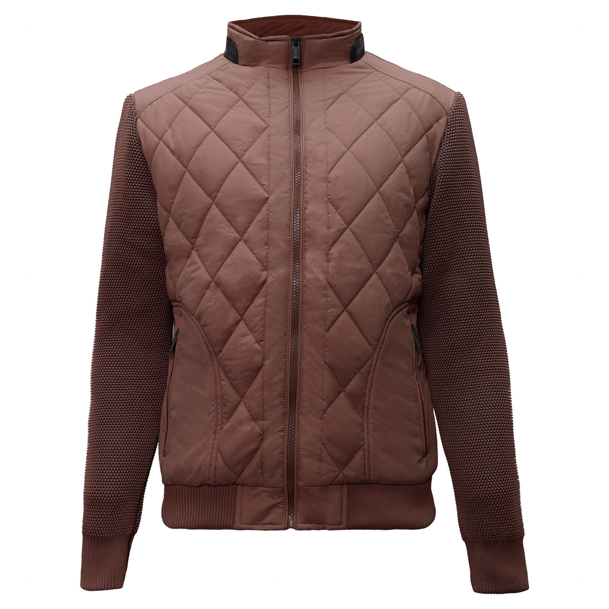 Urban Crest Quilted Bomber COFFEE