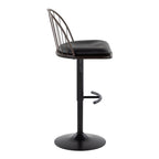 Riley - Farmhouse Adjustable Height Barstool With Swivel (Set of 2)