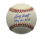 Bobby Shantz Signed/Inscr Rawlings OAL Baseball Phila Athletics JSA 187312