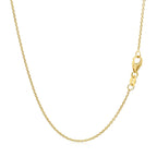14k Yellow Gold Round Cable Link Chain 1.1mm