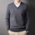 V-Neck Sweater // Grey