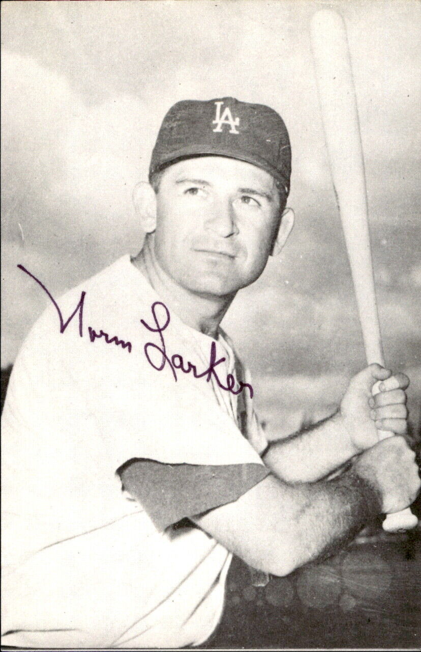 Norm Larker LA Dodgers d. 2007 Signed/Autographed 3x5  Photo 178543