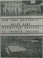 1941 NCAA Basketball Doubleheader Games Program at Madison Square Garden  145158
