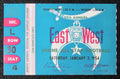 1954 East vs. West Shrine Game Ticket Stub Kezar Stadium San Francisco, CA