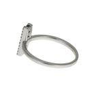 .25ct Emerald Diamond Ring 14KT White Gold