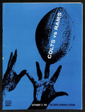 September 17, 1961 Football Program Baltimore Colts vs. Los Angeles Rams 189401
