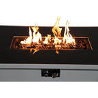 Outdoor 43" Rectangular Fire Pit Table - White