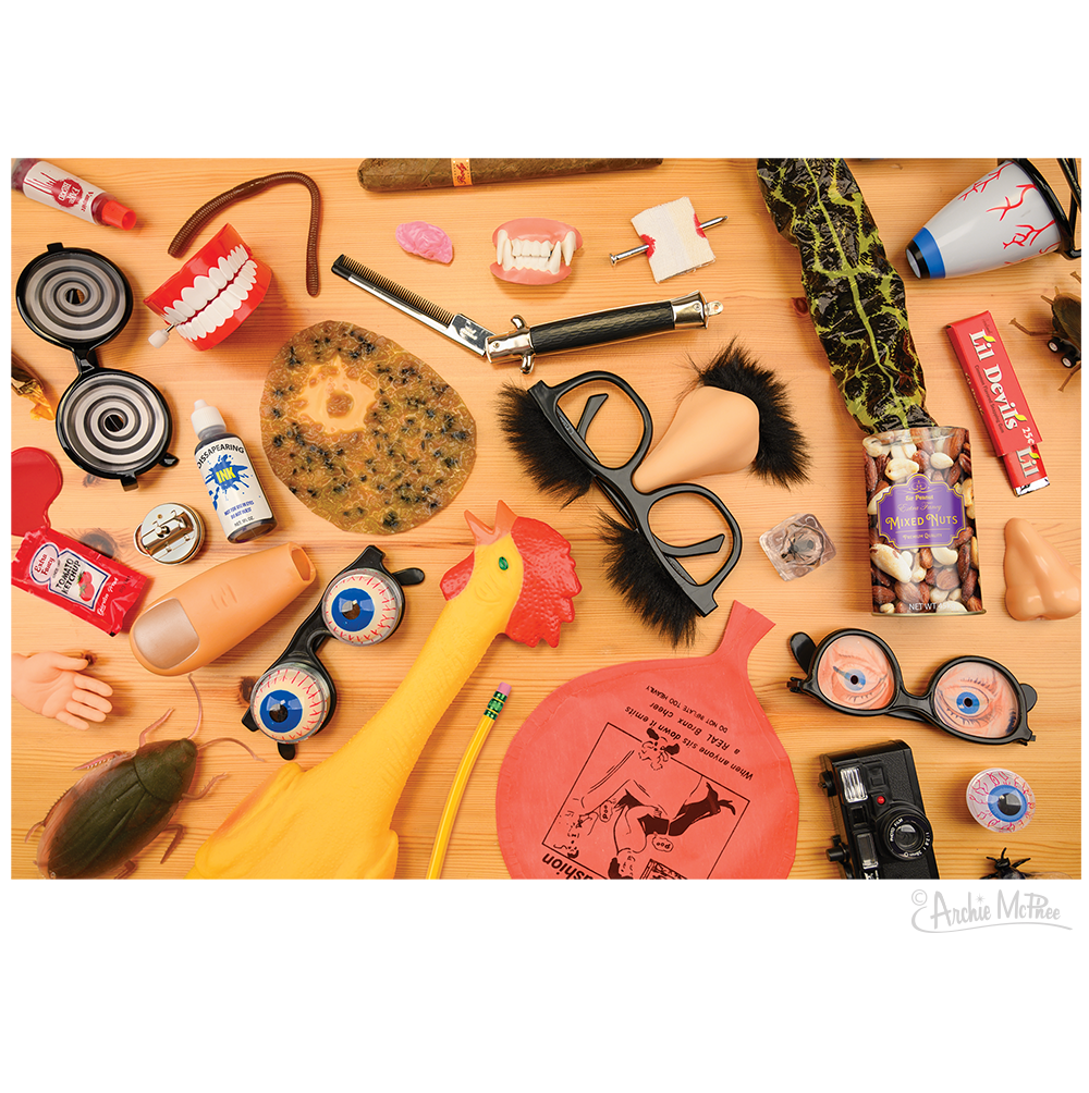 Dad's Joke Drawer Puzzle ~ GaG's & Prank Items! ~ Weird World of Archie McPhee