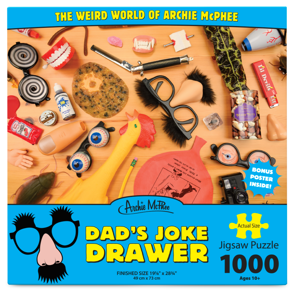 Dad's Joke Drawer Puzzle ~ GaG's & Prank Items! ~ Weird World of Archie McPhee