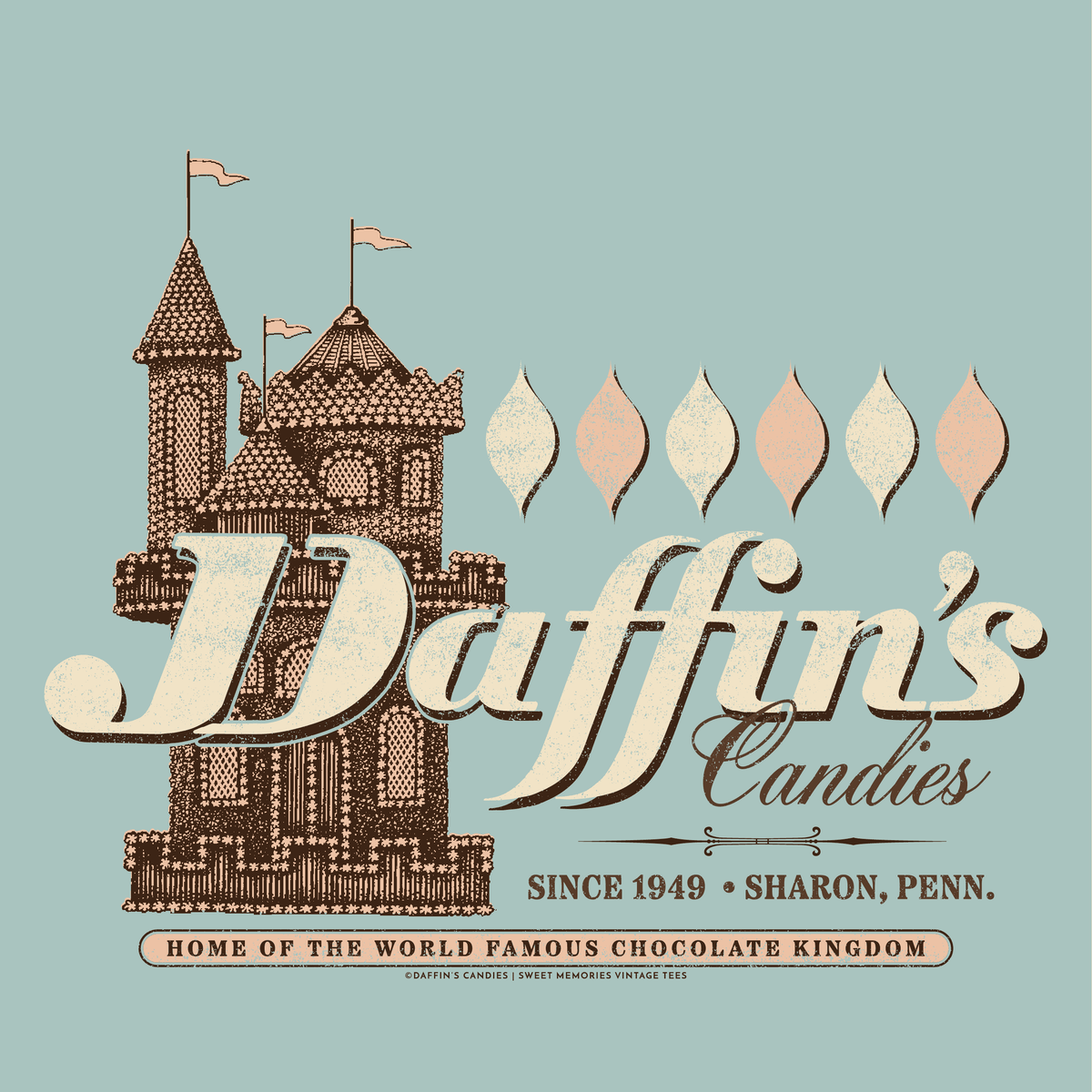 Daffin's Chocolate Kingdom Tee – Vintage Candy Unisex Graphic T-Shirt | Nostalgic Chocolate Lover Apparel