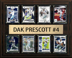 Dak Prescott 8 Card Plaque Donruss Fleer Topps 2023 2024 Dallas Cowboys