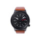 Black Face / Whiskey Brown Leather Strap