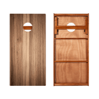 Dark Teak Silver Series Cornhole Boards