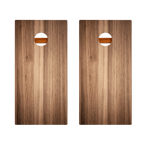 Dark Teak Silver Series Cornhole Boards