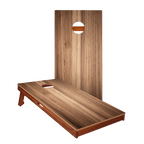Dark Teak Silver Series Cornhole Boards