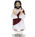 DASHBOARD JESUS Bobble Head on Spring Car Office Desk Shaking - Archie McPhee