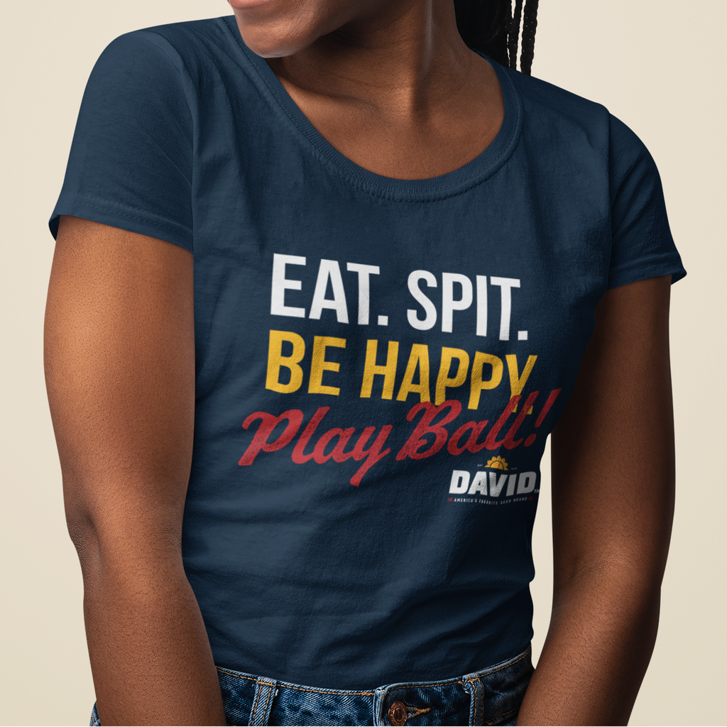 DAVID™ Eat. Spit. Be Happy. Play Ball! Tee | Officially Licensed