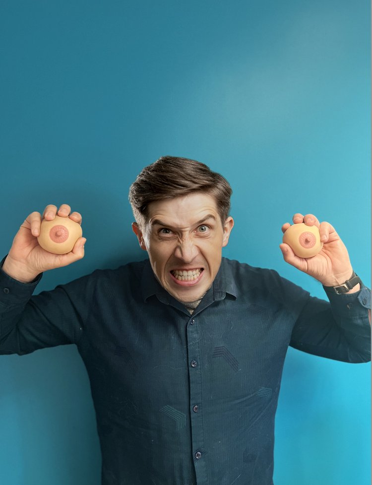 😮‍💨 Stress Boobs – 2-Pack Gel-Filled Gag Stress Balls