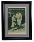 Mid-Week Pictorial Newspaper May 5, 1928 Babe Ruth New York Yankees Framed
