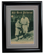 Mid-Week Pictorial Newspaper May 5, 1928 Babe Ruth New York Yankees Framed