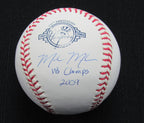 Mark Melancon Signed/Auto Yankees 100th OML Baseball MAB Inscr 187054