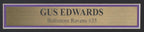 Gus Edwards Signed 8x10 Photo Baltimore Ravens Framed JSA 187159