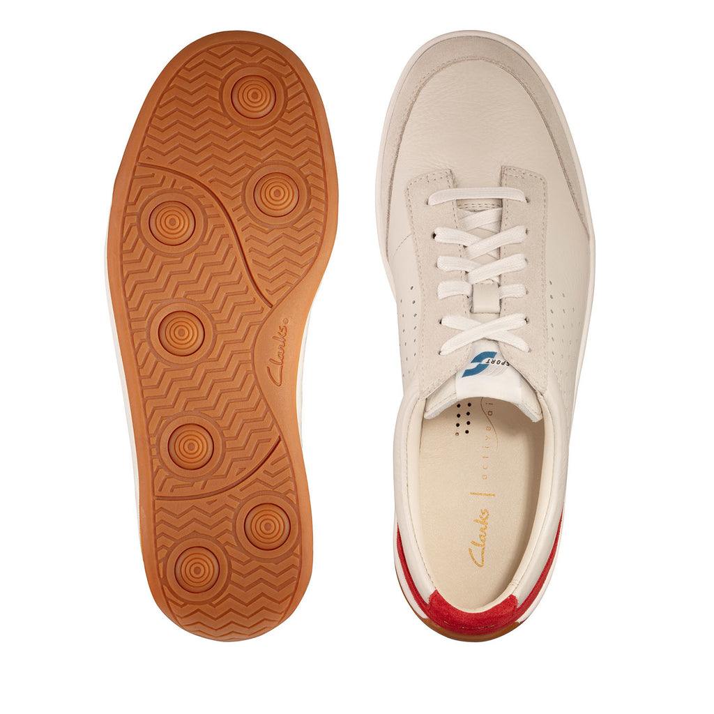 Clarks // Hero Air Lace // White + Red