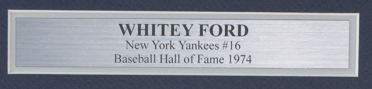 Whitey Ford HOF Signed/Auto 8x10 Photo New York Yankees Framed JSA 190856