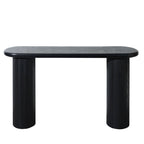 Fluted Cylinder Console Table - Black