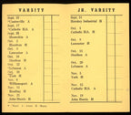 1948 William Penn High School Football 2.5x4.25 Pocket Schedule Harrisburg, PA